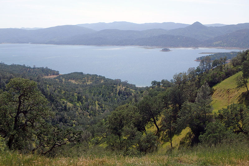 Lake Berryessa view from protected ranch on eastern side