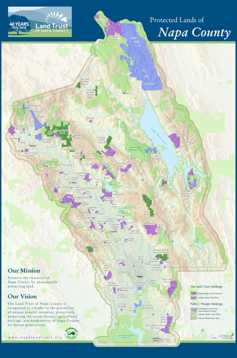 Protected Lands of Napa County